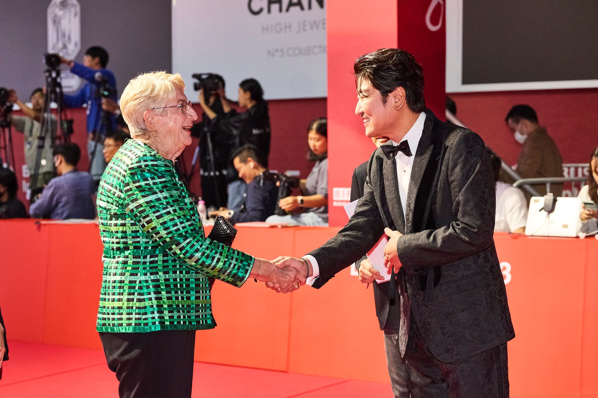 Martine Thérouanne and Song Kang-ho - opening ceremony - red carpet