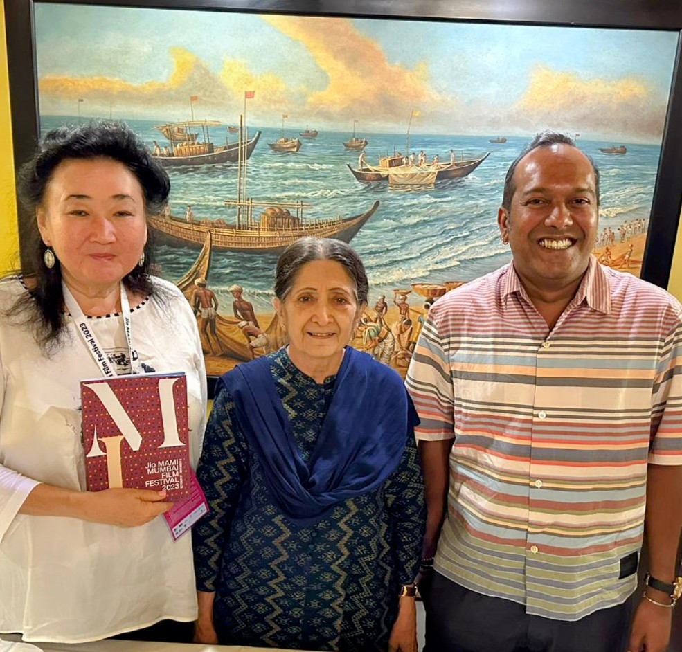 NETPAC Jury members Dr. Gulnara Abikeyeva, Dr. Latika Padgaonkar, and Nashen Moodley